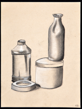 Still Life of Bottles